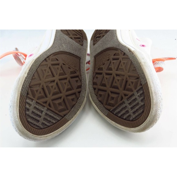 Converse‎ All Star Girls Shoes Size 2 M Off White Low top Fabric - Picture 7 of 7